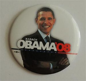 Barack Obama 08 Campaign Button