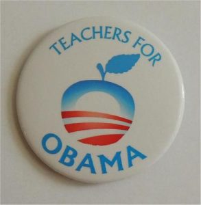 Teachers For Obama Campaign Button