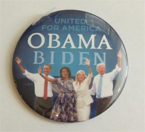 United For America Obama Biden Campaign Button