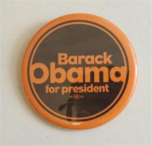 Barack Obama For President Campaign Button