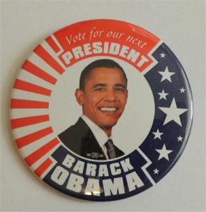 Vote For Our Next President Barack Obama Campaign Button