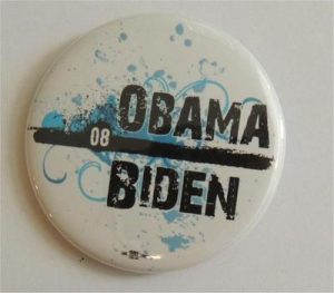 Obama 08 Biden Campaign Button