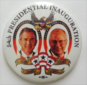 54th Presidential Inauguration Bush / Cheney President And Vice President Campaign Button