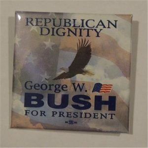 Republican Dignity George W. Bush For President Campaign Button