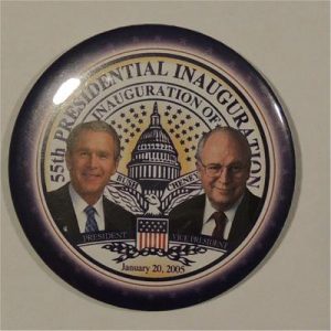 55th Bush Inauguration Campaign Button