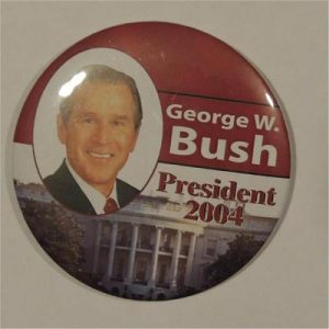 George W bush President 2004 Campaign Button