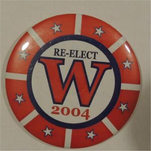 Re-Elect W 2004 Campaign Button