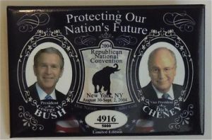 George W Bush Protecting Our Nations Future Button (No 4916)