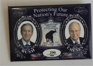 George W Bush Protecting Our Nations Future Button (No. 290)