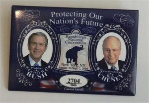 George W Bush Protecting Our Nations Future Button (No. 2704)